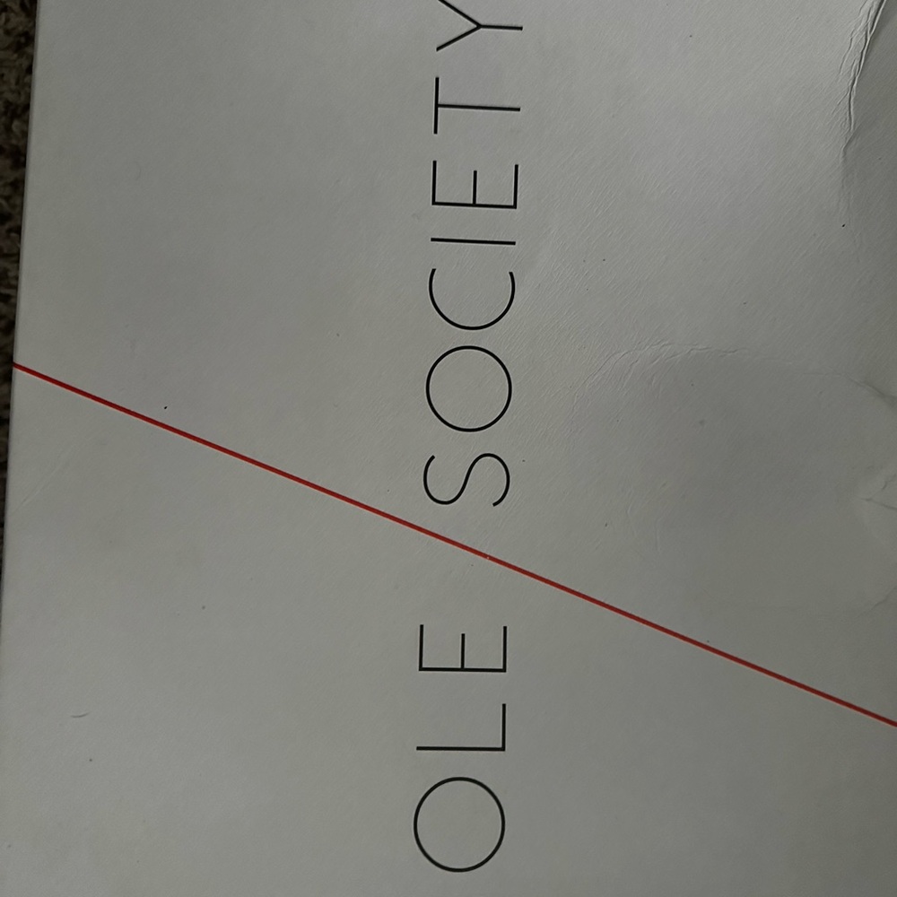 Sole Society White and Red Box